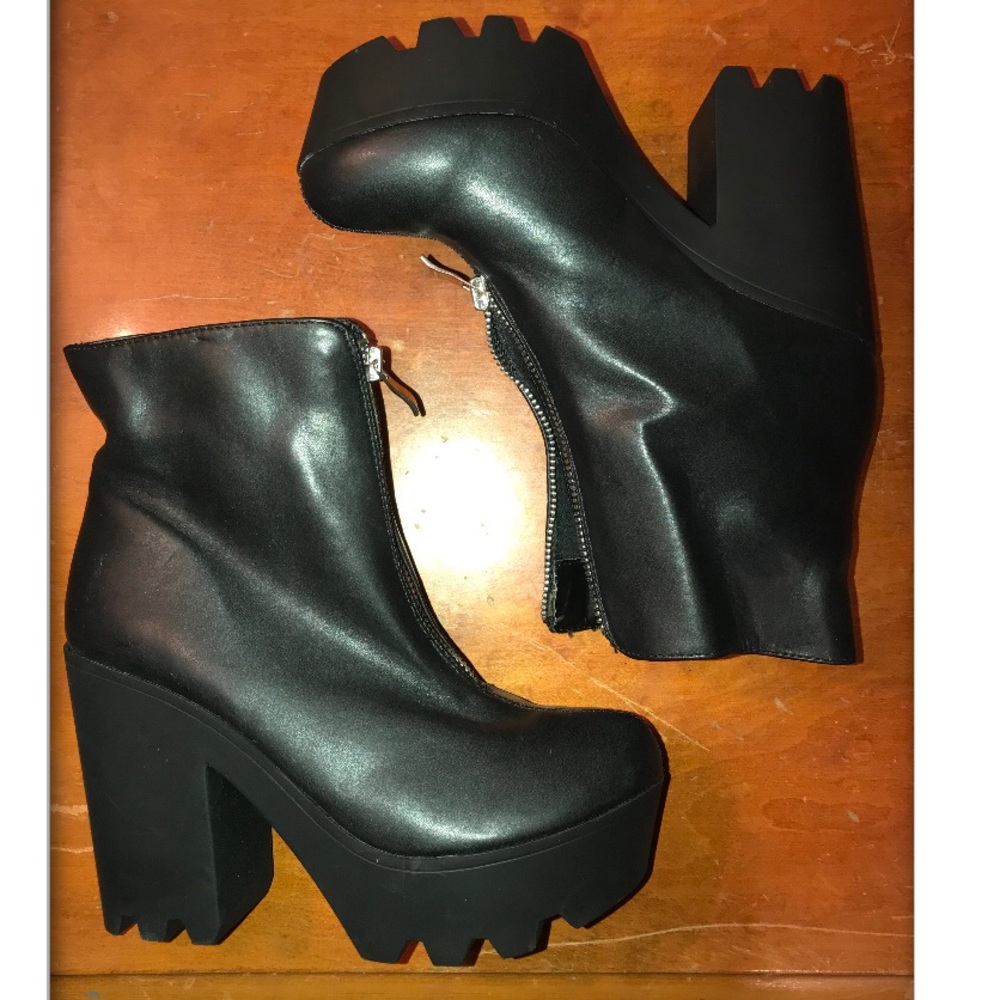 Wedges Booties Zip-up